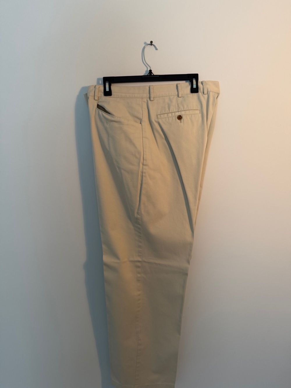 Talbots Men's Classic Chino Pants in Beige
